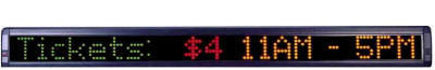 Salescaster 220C tricolor indoor one-line LED display